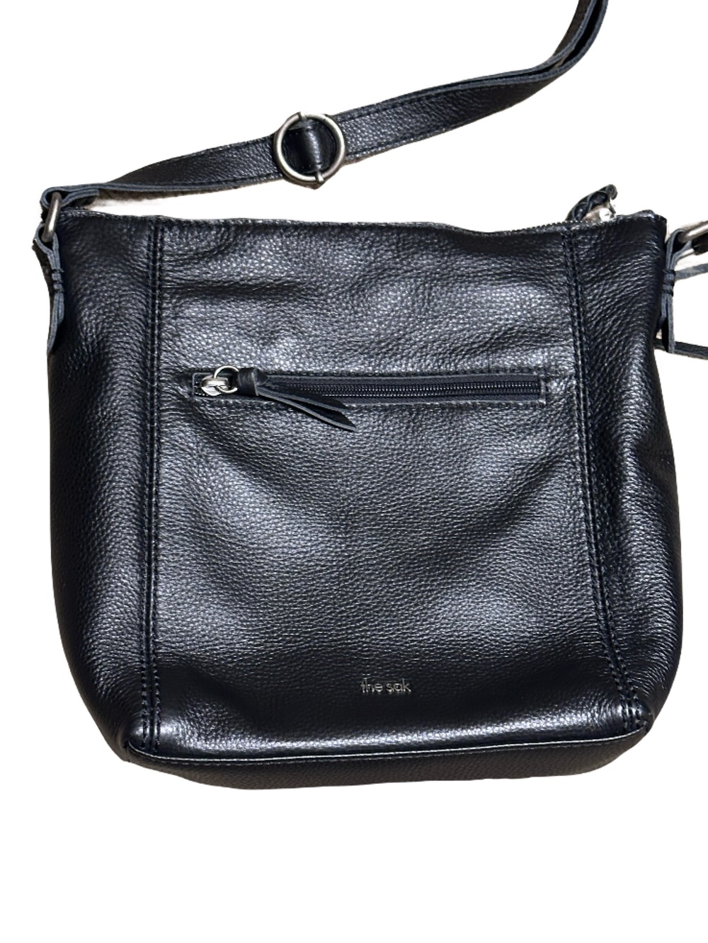 The Sak Ashland Crossbody Bag Black Pebbled Leather - Picture 4 of 7